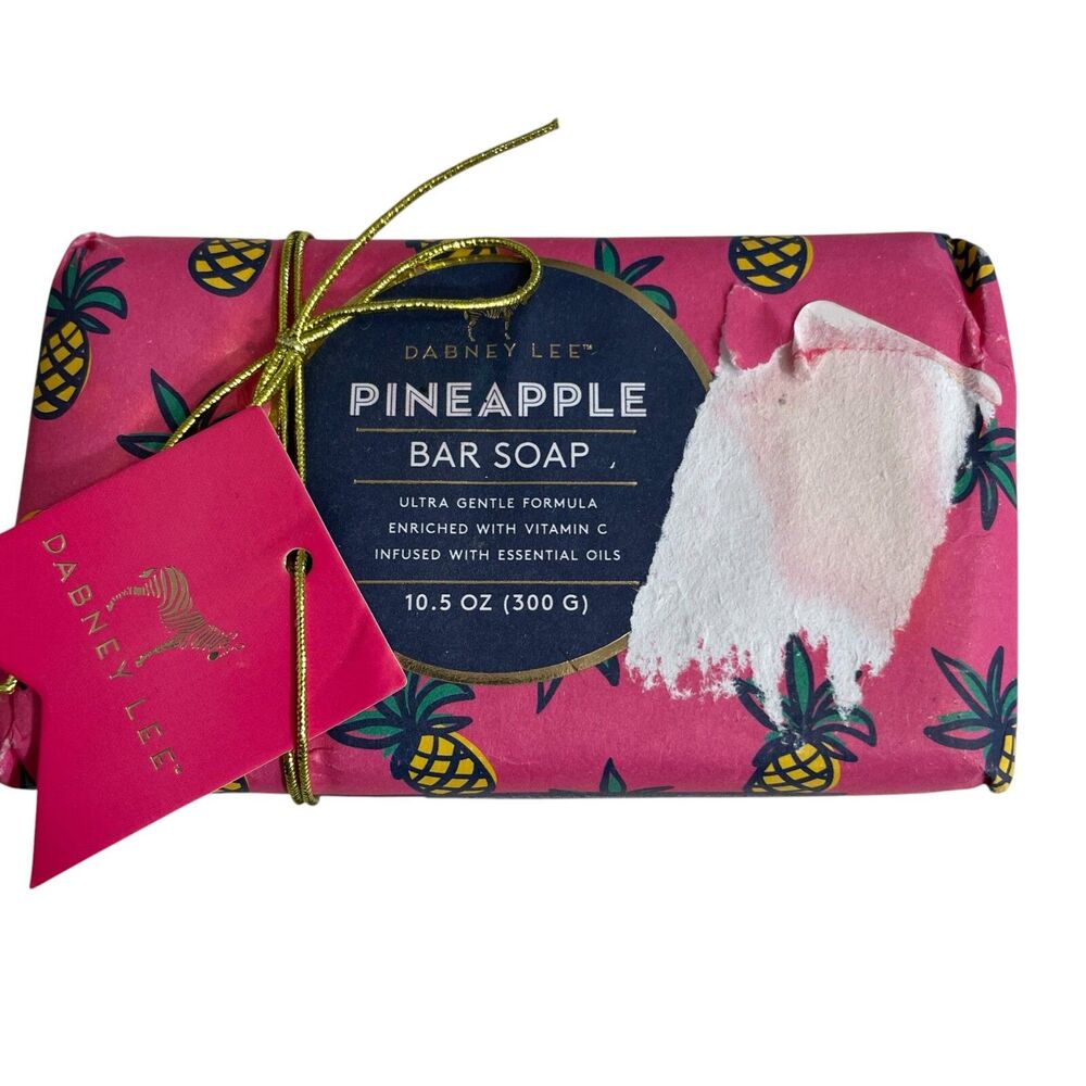 Dabney Lee luxury Bar Soap Pineapple New in Package 10.5 Oz Enriched Vitamin C